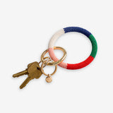 Ink and Alloy CHLOE SEED BEAD KEY RING St Tropez