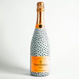 Beau Bottles BEAU BOTTLE CHAMPAGNE WRAP Black and White Dots