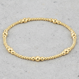 eNewton Design PURPOSE GOLD BEAD BRACELET Gold 4mm