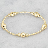 eNewton Design PURPOSE GOLD BEAD BRACELET Gold 6mm