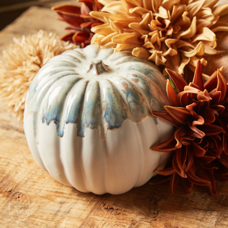 Etta B Pottery PUMPKIN FIGURINE