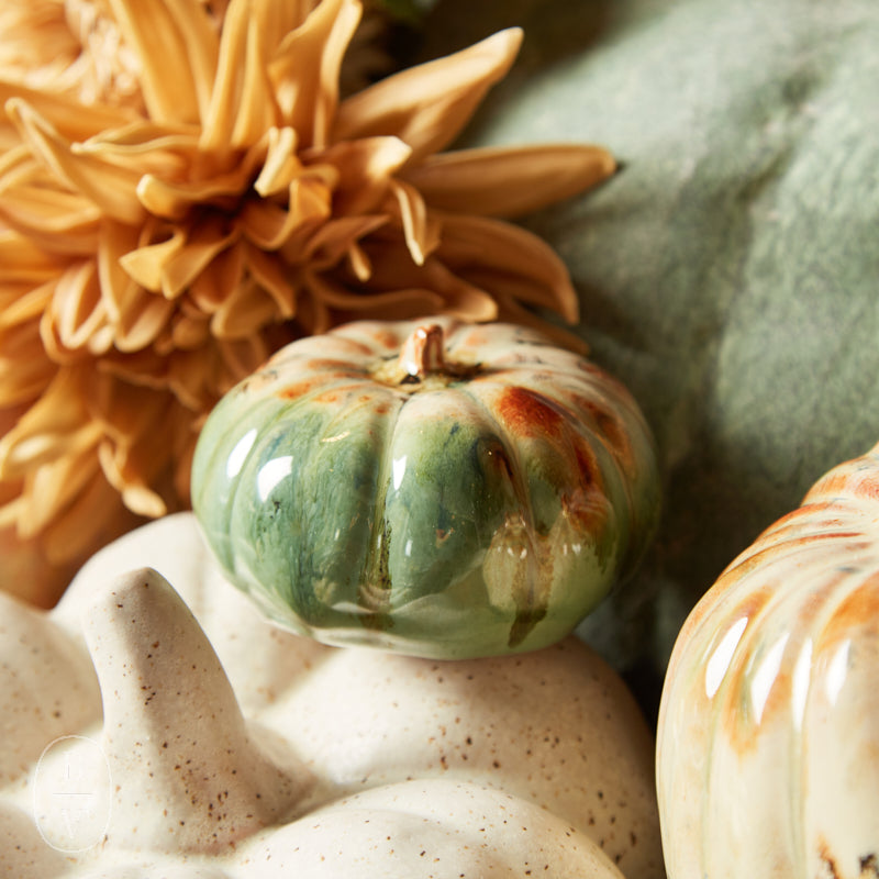 Etta B Pottery PUMPKIN FIGURINE