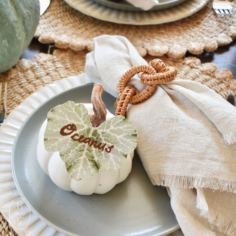 Indaba Trading LINEN NAPKIN SET OF 4 Chambray
