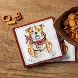 Boston International MAROON BULLDOG HOMETOWN PRIDE COCKTAIL NAPKINS