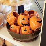 Creative Co-op STONEWARE JACK O LANTERN MUG