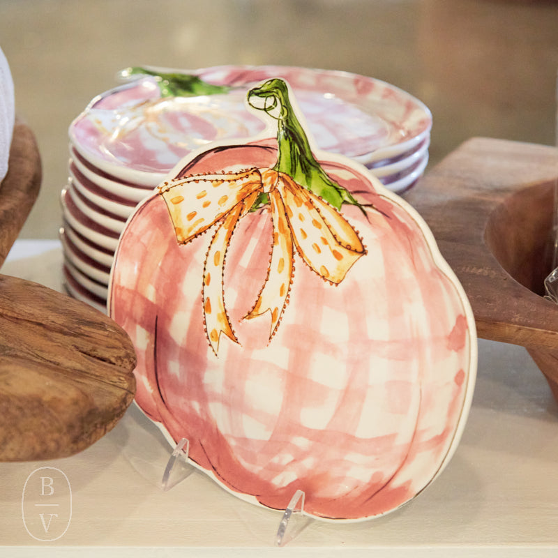 Boston International PINK PUMPKIN PLATE