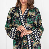 Printfresh BAGHEERA ECO SATIN ROBE Ink