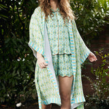 Laura Park Designs BATHROBE English Gardens Teal