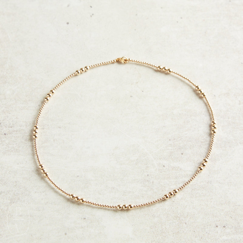 Beaded Blondes ILY BEADED NECKLACE Gold