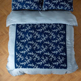 Bella Notte Linens LYNETTE LUXE DUVET COVER Tahoe Blue