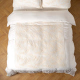 Bella Notte Linens LYNETTE LUXE DUVET COVER Winter White