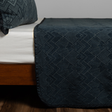 Bella Notte Linens TRETTINO BEDSPREAD Midnight