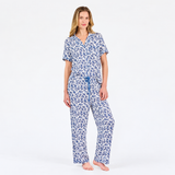 Mary Square CHARLOTTE PAJAMA SET IVY SCRIPT NAVY