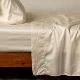 Bella Notte Linens BRIA FLAT SHEET Natural