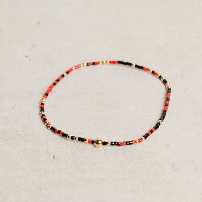 eNewton Design EXTENDS GAMEDAY HOPE UNWRITTEN BRACELET Red-Black