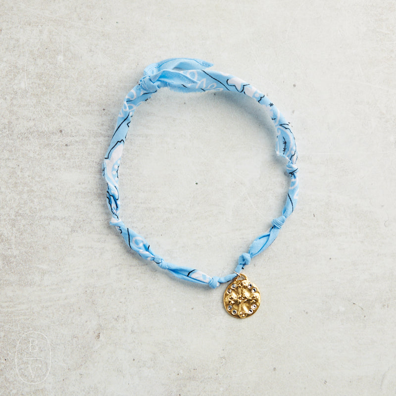 CV Designs BANDANA SINGLE CHARM NECKLACE
