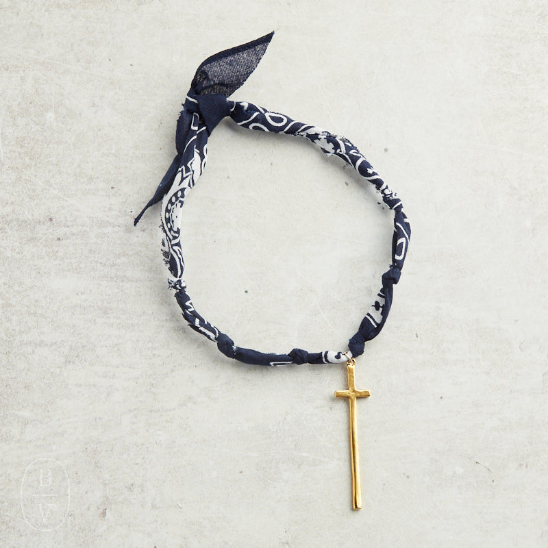 CV Designs BANDANA SINGLE CHARM NECKLACE