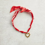 CV Designs BANDANA SINGLE CHARM NECKLACE