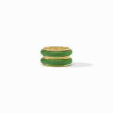 Julie Vos CARNABY DUET RING Palmetto Green