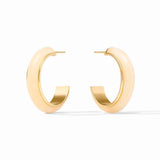 Julie Vos CARNABY HOOP EARRINGS Ivory Medium