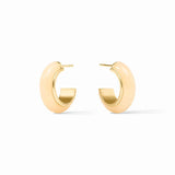 Julie Vos CARNABY HOOP EARRINGS Ivory Small