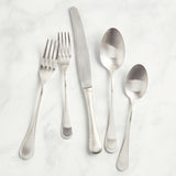 Costa Nova ANTIGO 5 PIECE FLATWARE SET Brushed Steel