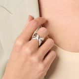 Julie Vos SILVER CATALINA X RING