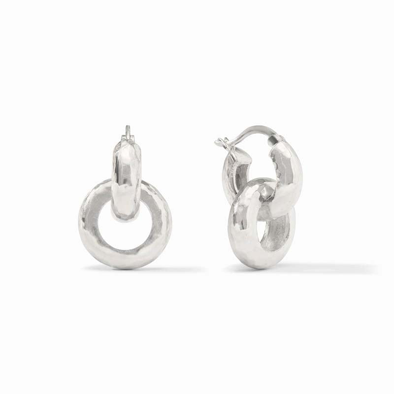 Julie Vos SILVER CATALINA 2 IN 1 EARRING Silver