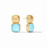 Julie Vos CATALINA EARRINGS Iridescent Capri Blue