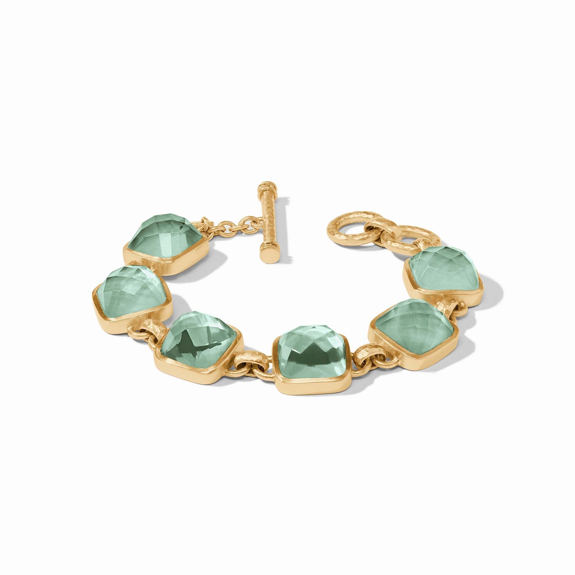 Julie Vos CATALINA STONE BRACELET Iridescent Aquamarine Blue