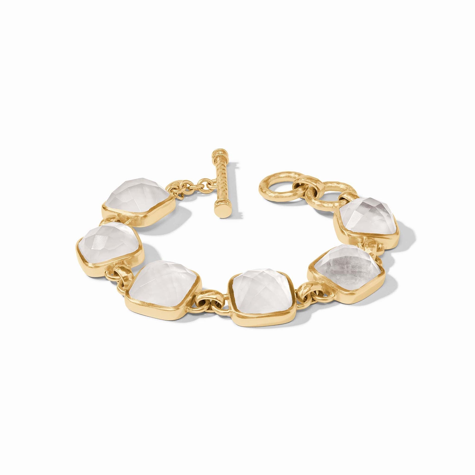 Julie Vos CATALINA STONE BRACELET Iridescent Clear Crystal