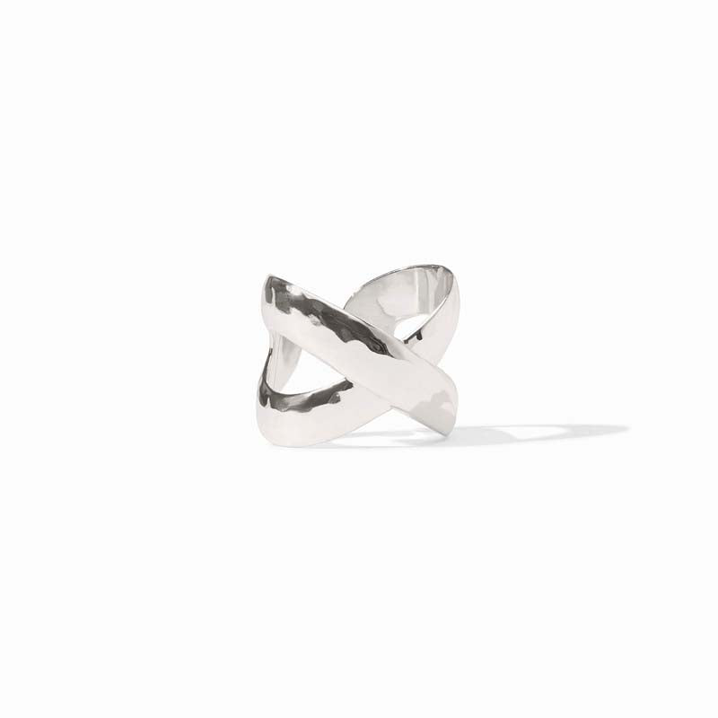 Julie Vos SILVER CATALINA X RING Silver One Size