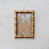 Creative Co-op RESIN BAMBOO FRAME Antique Gold 4x6
