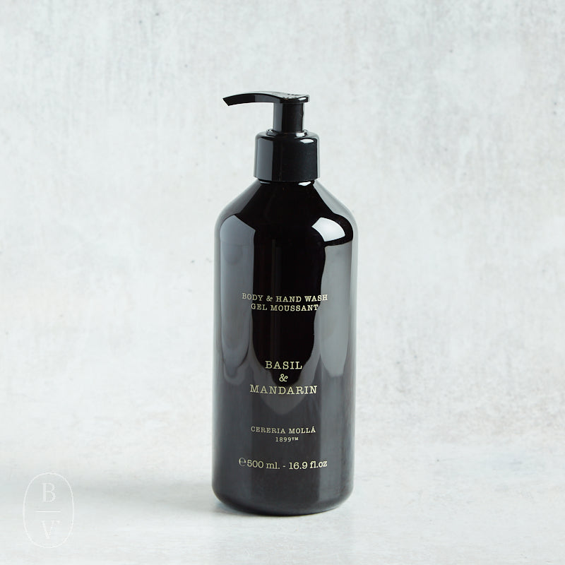 Cereria Molla FINE HAND AND BODY WASH Basil & Mandarin 16.9 fl oz