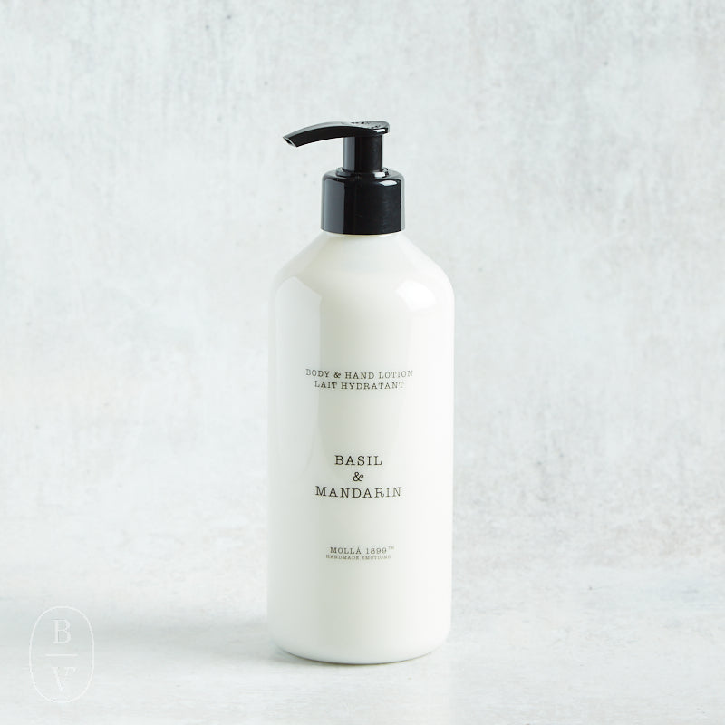 Cereria Molla HAND AND BODY LOTION Basil & Mandarin 16.9 fl oz