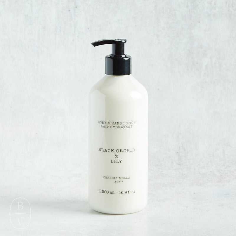 Cereria Molla HAND AND BODY LOTION Black Orchid & Lily 16.9 fl oz