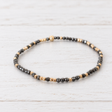eNewton Design HOPE UNWRITTEN HEMATITE BRACELET Faceted Hematite 2mm