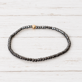 eNewton Design CLASSIC HEMATITE BRACELET Faceted Hematite 2mm