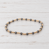 eNewton Design SINCERITY PEARL BRACELET Dark Grey 3mm