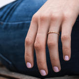 CLASSIC GOLD TWISTED THIN BAND RING