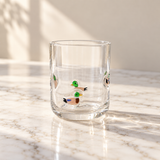Creative Co-op EMBEDDED MALLARDS DRINKING GLASS