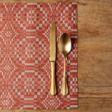 Chilewich OVERSHOT RECTANGULAR PLACEMAT Paprika