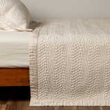 Bella Notte Linens CIRILLO COVERLET Natural