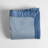 Bella Notte Linens CIRILLO THROW BLANKET Tahoe Blue