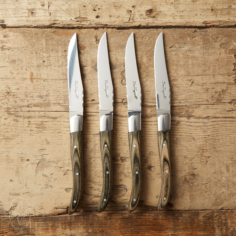 Devine NOYER 4PC STEAK KNIFE SET Walnut
