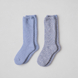 Barefoot Dreams COZYCHIC 2 PAIR SOCK SET Snow Drop Multi
