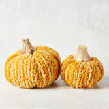 Creative Co-op COTTON BLEND BOUCLE VELVET PUMPKIN Mustard