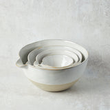 Creative Co-op REACTIVE GLAZE STONEWARE BATTER BOWLS SET OF 4