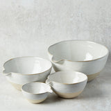 Creative Co-op REACTIVE GLAZE STONEWARE BATTER BOWLS SET OF 4