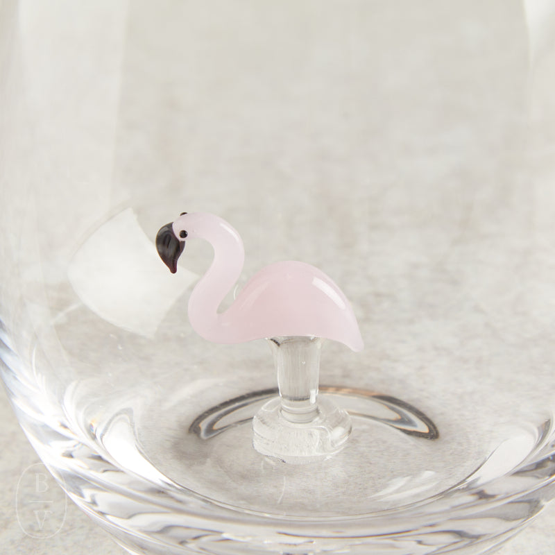 Creative Co-op STEMLESS WINE GLASS WITH FIGURE